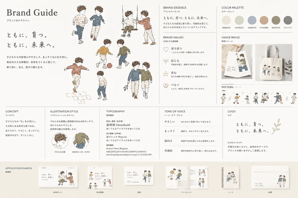 プロンプト1｜超簡単ブランドガイドを作るの生成作例
