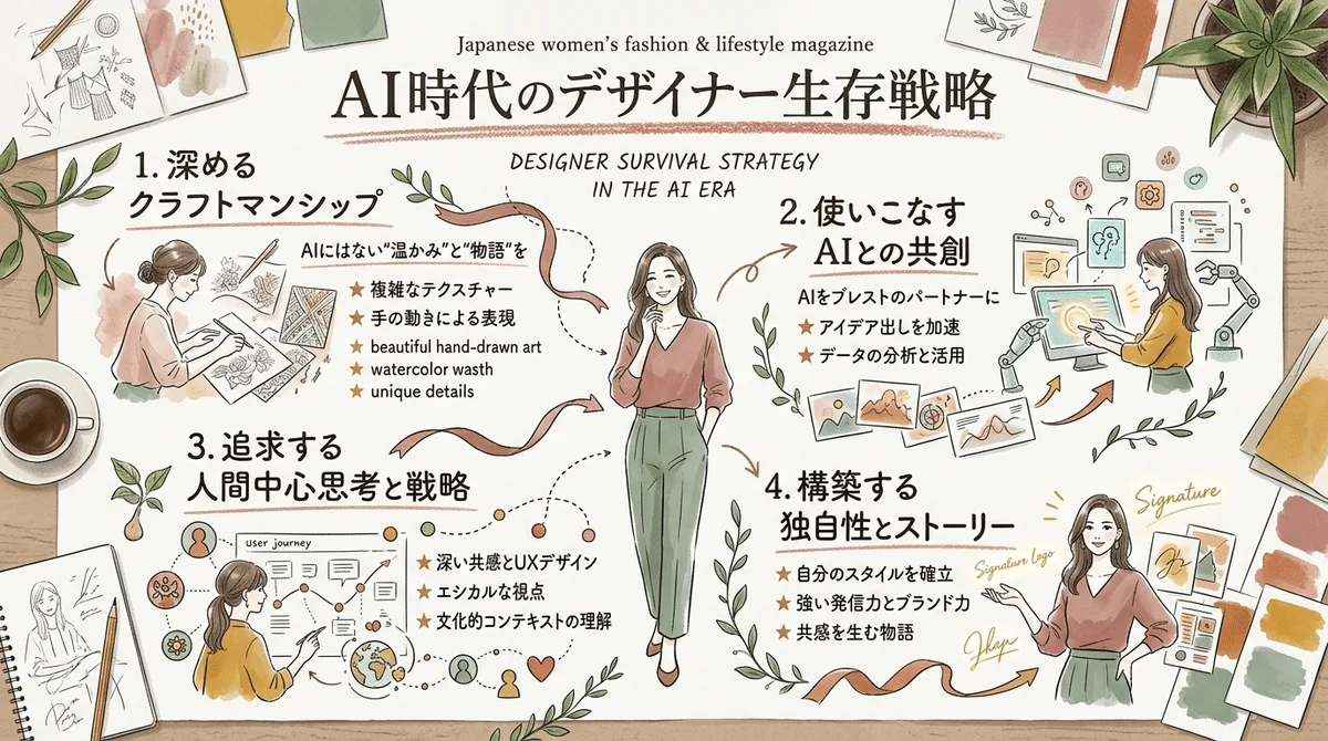 女性向け水彩風の生成作例