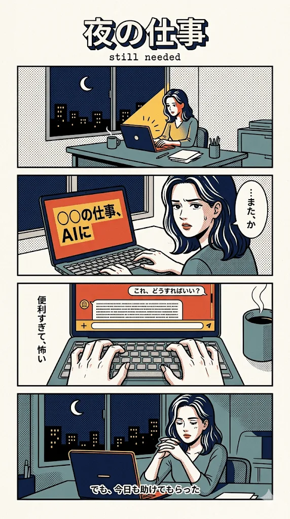 4コマ・ニューレトロ風の生成作例