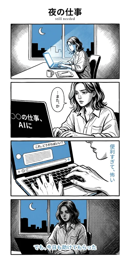 4コマ・劇画タッチの生成作例