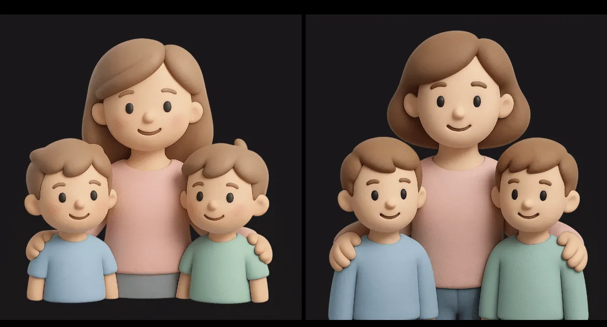 クレイ3D風の生成作例