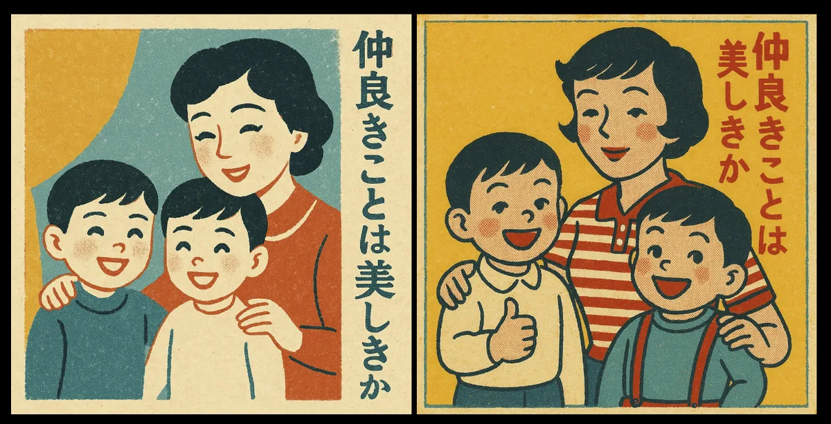 さらに昭和レトロ風（文字入り）の生成作例