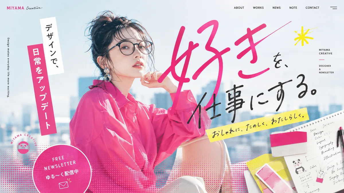 WEBファーストビュー×写真の生成作例