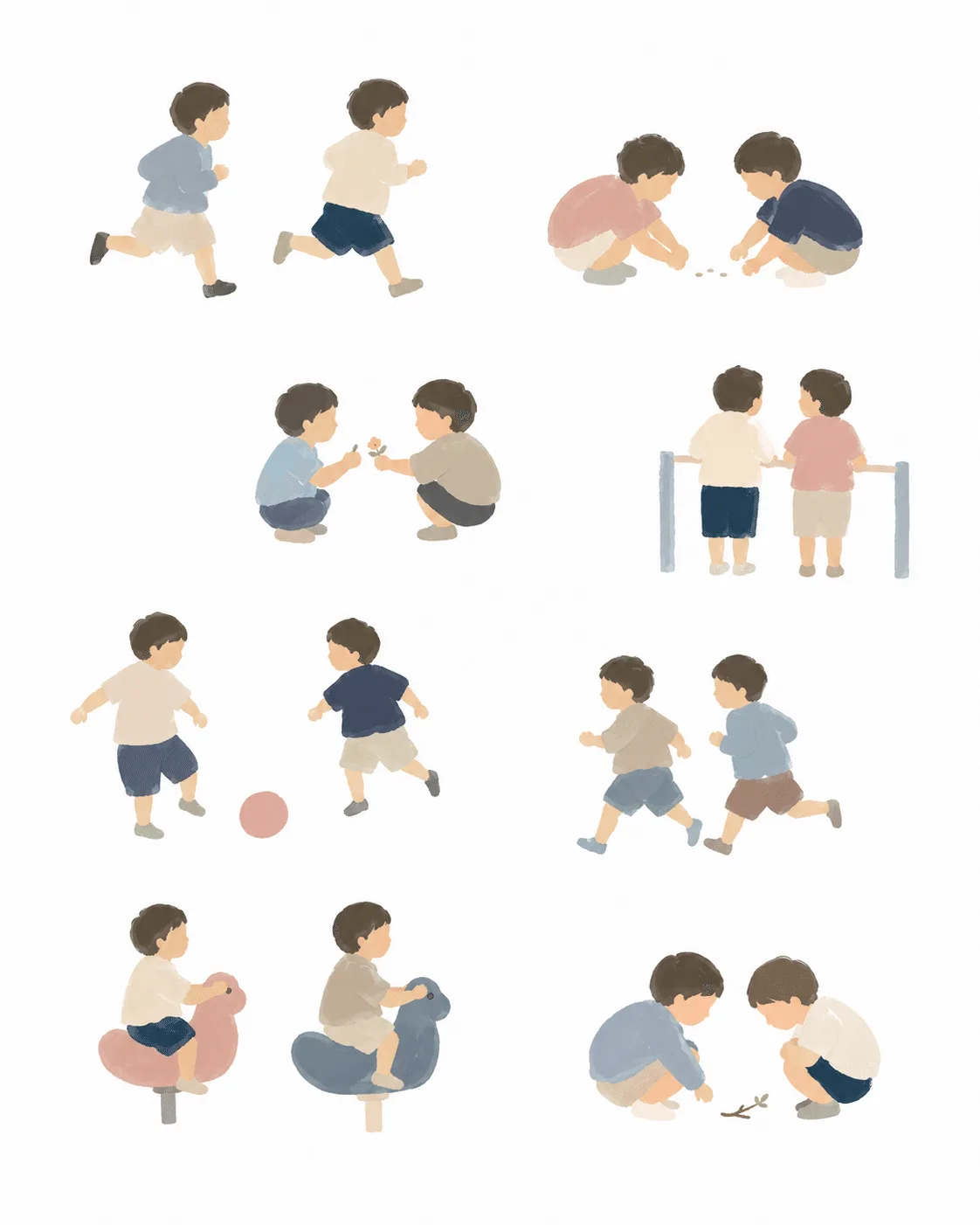 のほほんラフな厚塗り風の生成作例